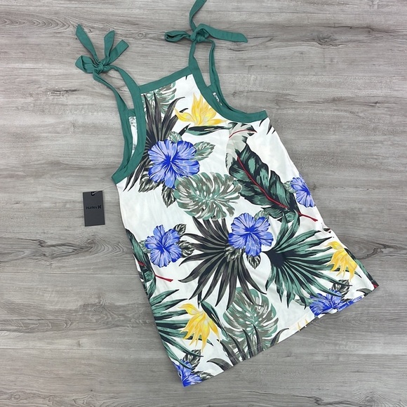 ☀️HURLEY☀️ PRINTED TIE DRESS COVER UP - Picture 10 of 11